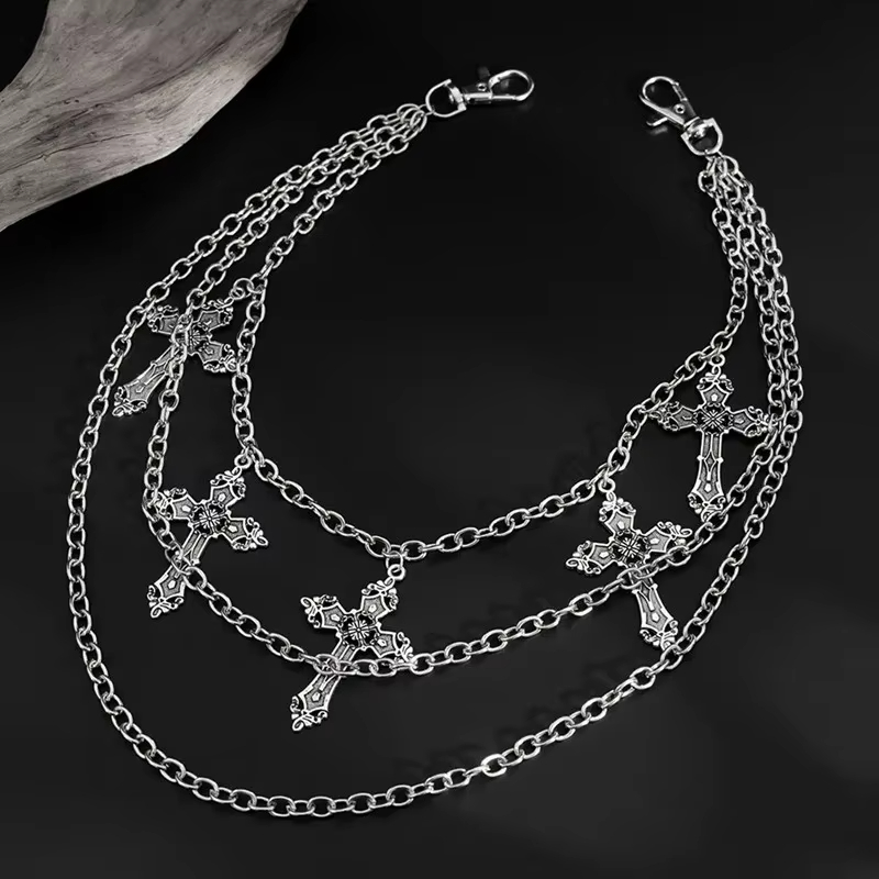 Body Jewelry In Bulk - Corrente de Calça Punk Metalizada, Corrente