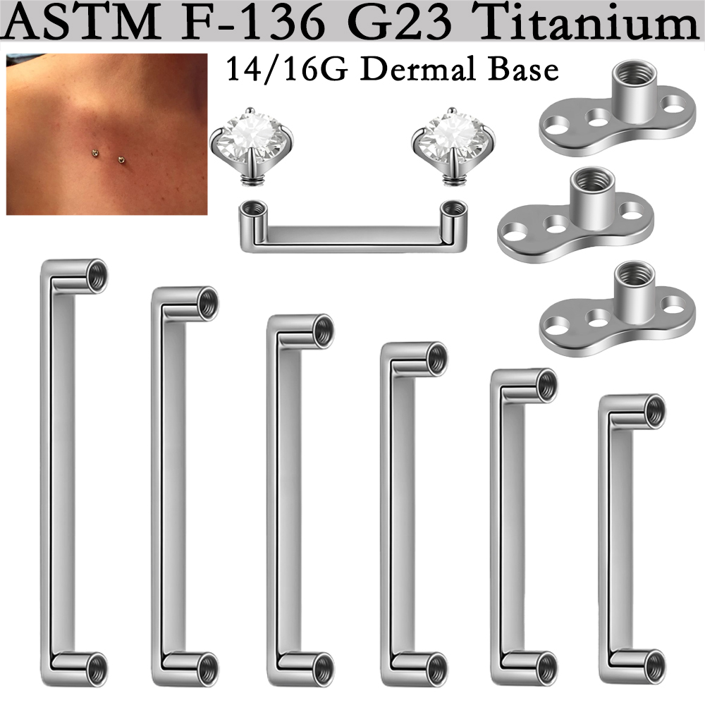 Dermal Anchor Top - 5/1PCS G23 Titânio Acessório de Joalheria