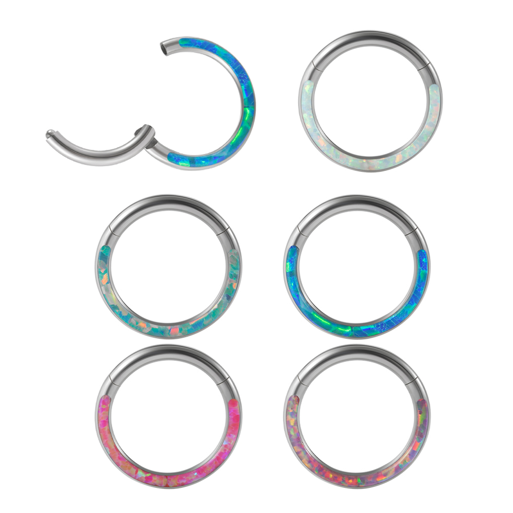 Body Jewelry Quality - 1 peça de aço cirúrgico opala