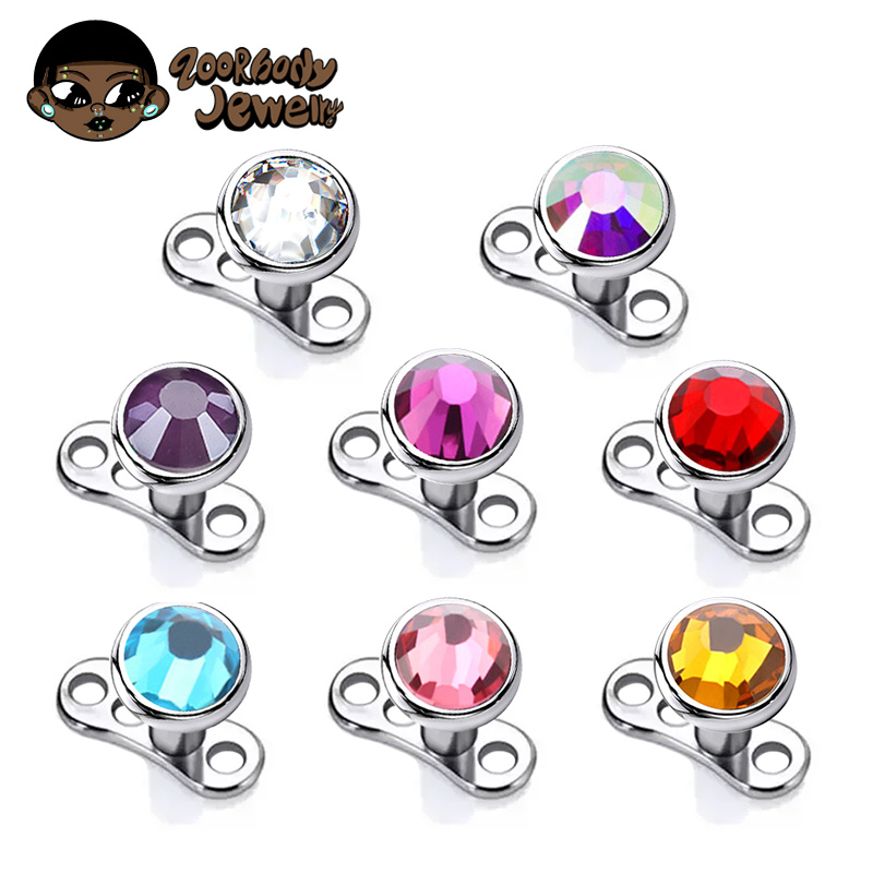 Dermal Anchor Top - G23 titânio piercing micro base de