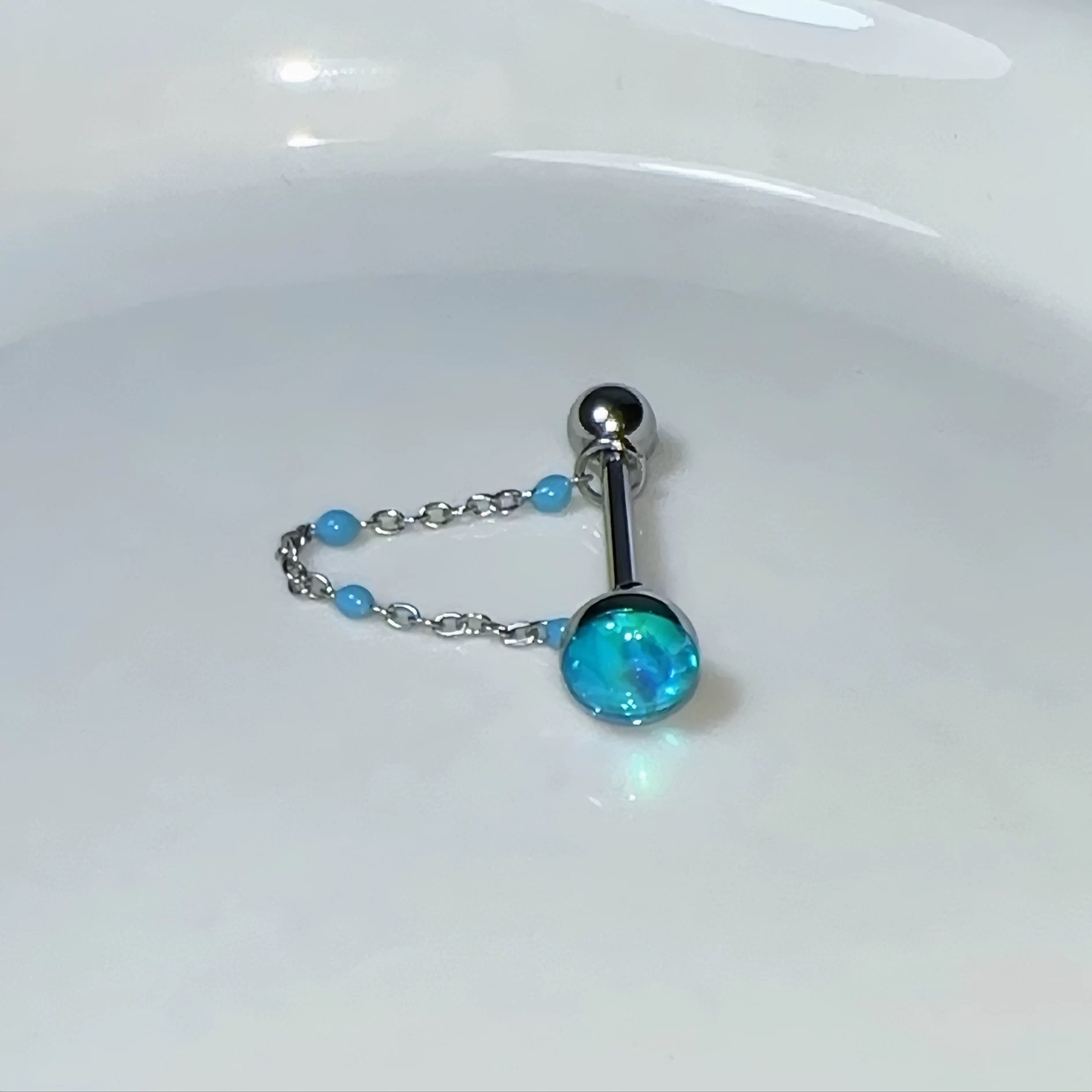 1 Peça Piercing de Língua de A - Body Jewelry Quality avaliação e preço