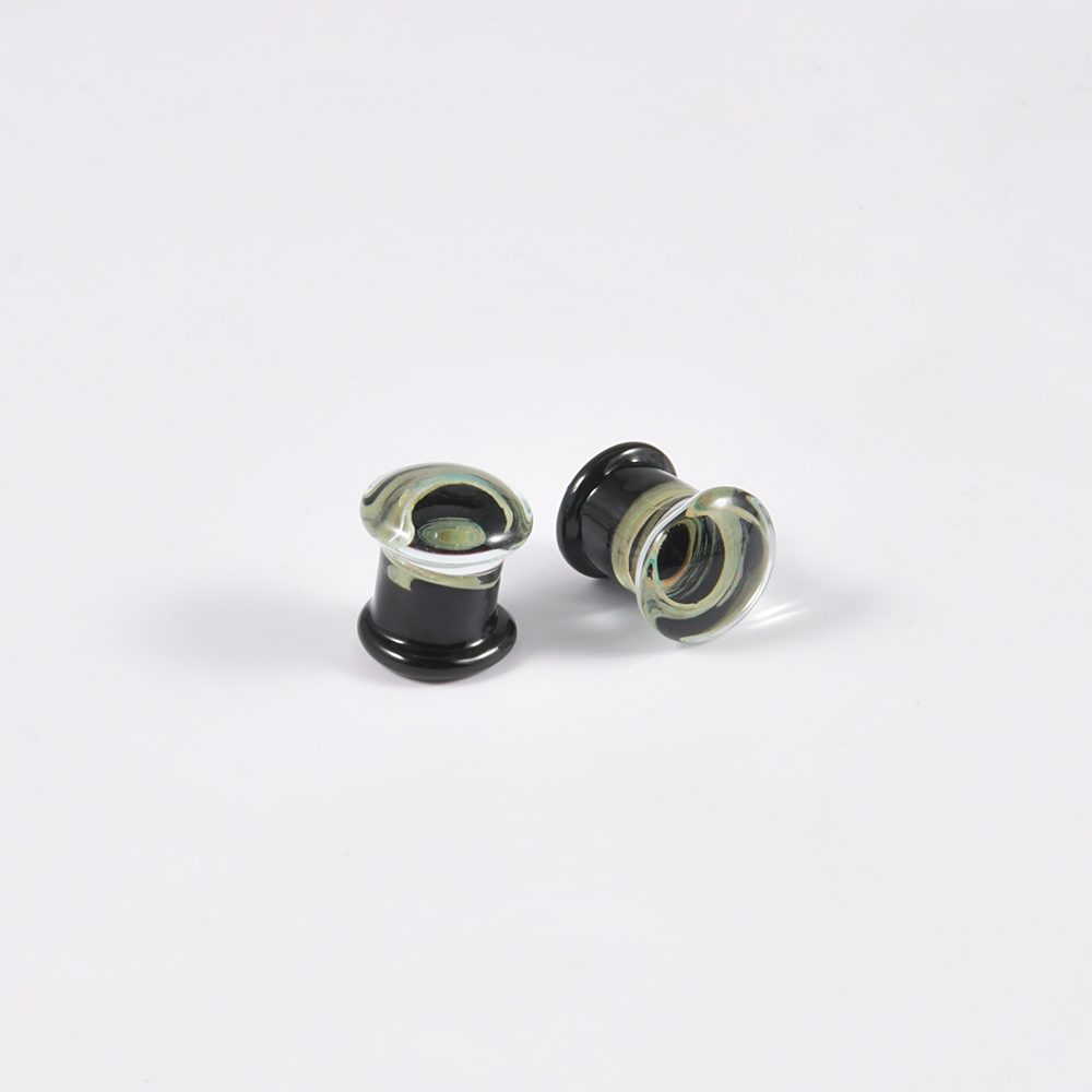 Par de Plugs de Orelha de Vidr - Body Jewelry Quality avaliação e preço