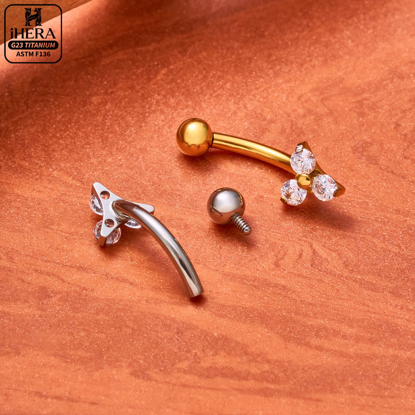 Piercing de Titânio F136 com B - Body Jewelry Vertical Labret avaliação e preço