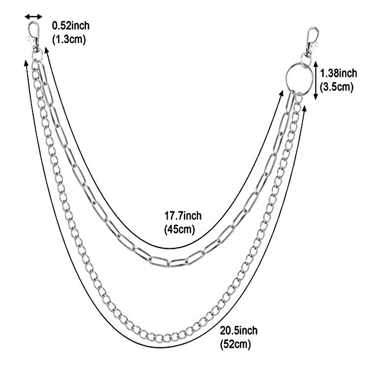 Cadeia de Cintura Dupla de Met - Body Jewelry Quality avaliação e preço