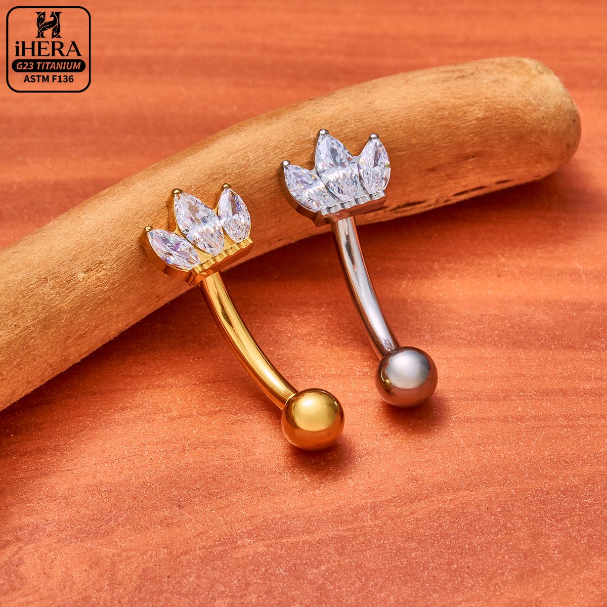 Piercing de titânio F136 com e - Body Jewelry Vertical Labret avaliação e preço
