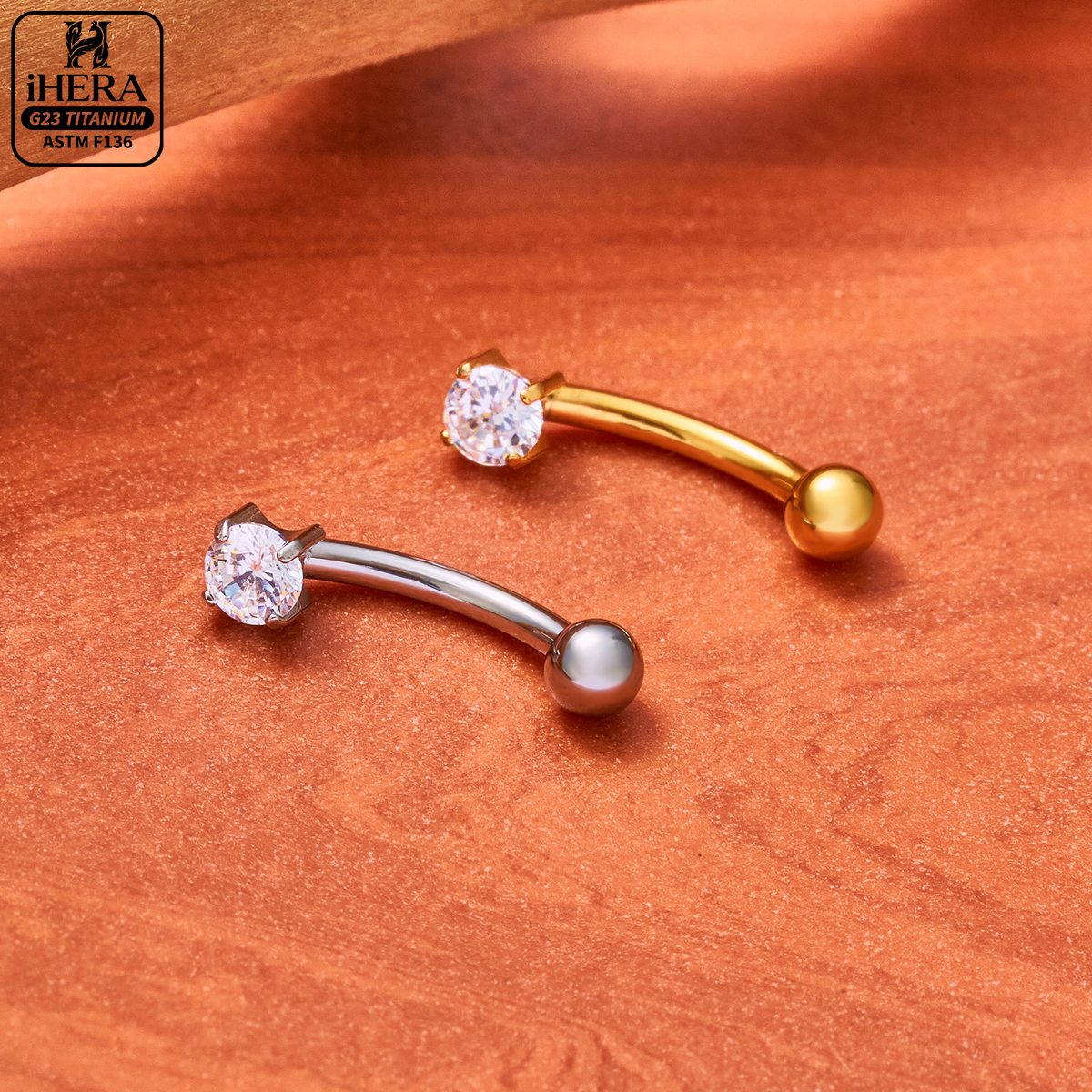 Piercing de titânio F136 com e - Body Jewelry Vertical Labret avaliação e preço