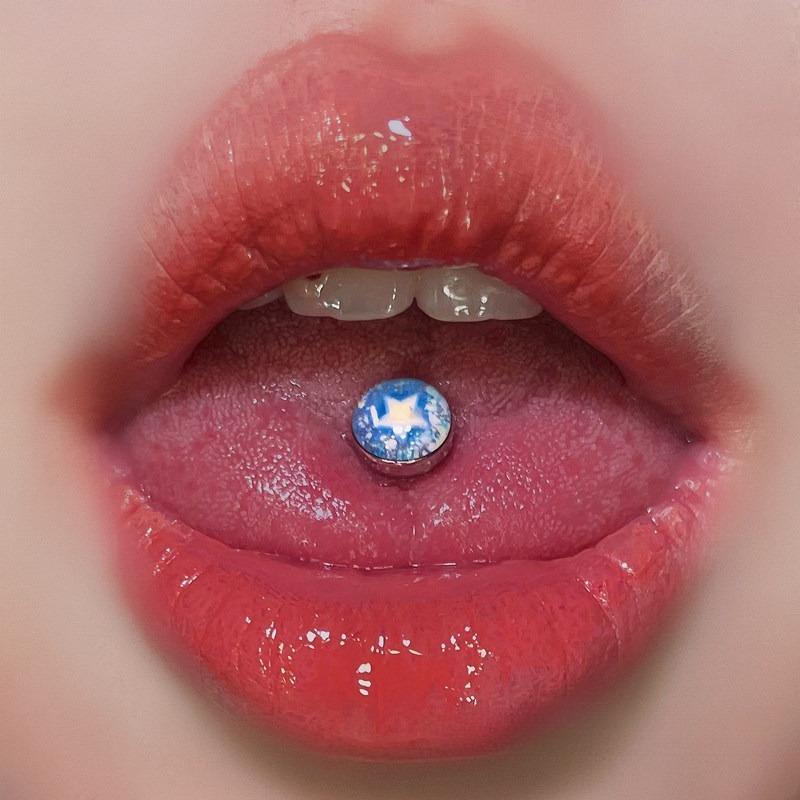 1 Peça Novo Piercing de Língua - Body Jewelry Quality avaliação e preço