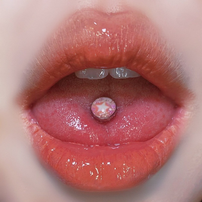 1 Peça Novo Piercing de Língua - Body Jewelry Quality avaliação e preço