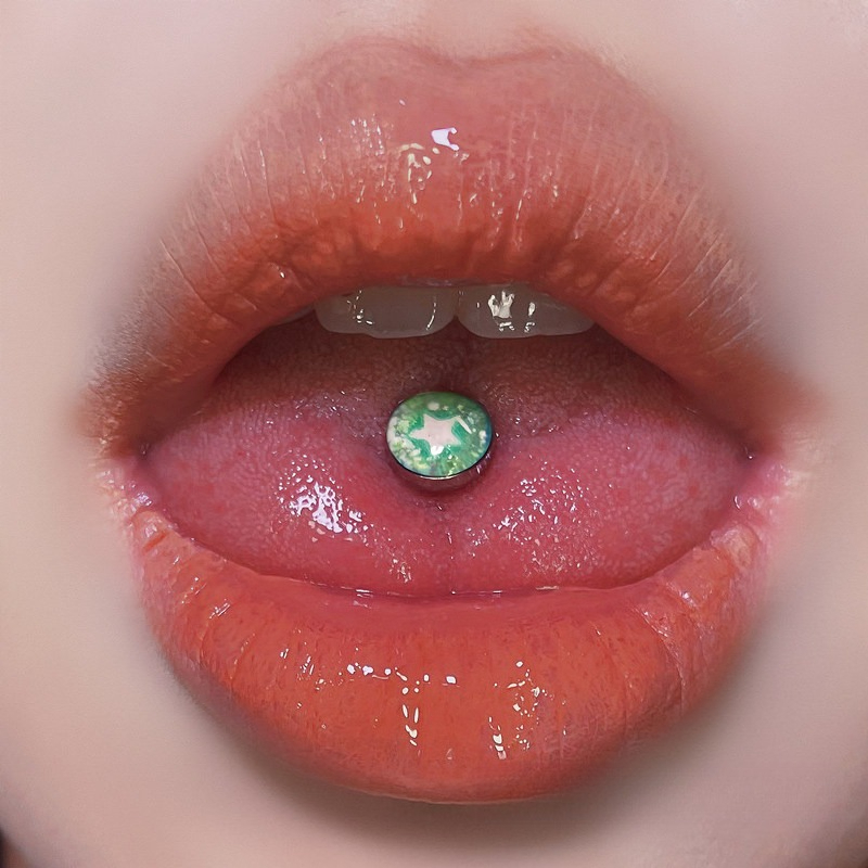 1 Peça Novo Piercing de Língua - Body Jewelry Quality avaliação e preço