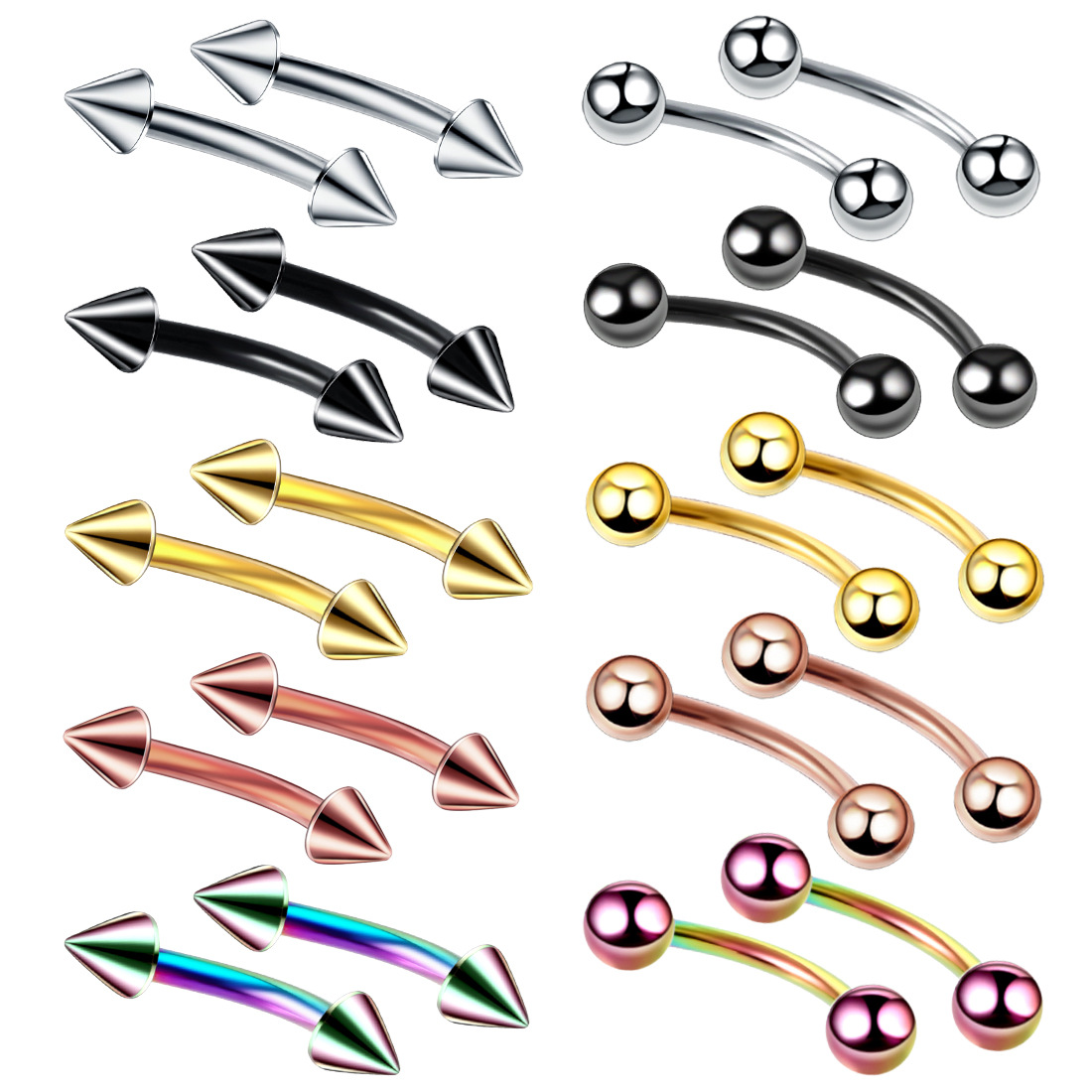 Aço Sobrancelha Banana Piercin - Rook Curved Barbell avaliação e preço