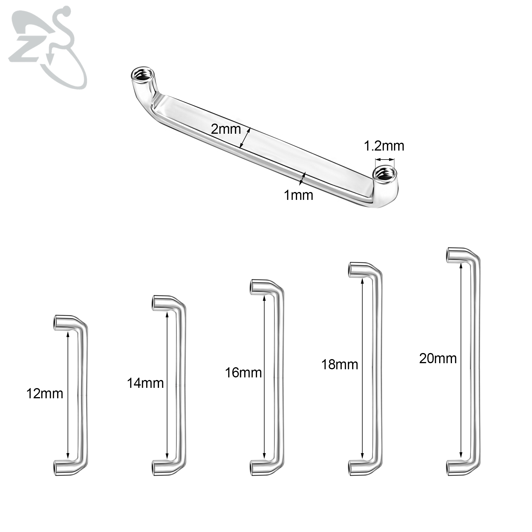 Barra de superfície interna da - Dermal Anchor Top avaliação e preço