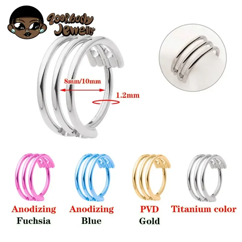 G23 titânio três camadas oco a - Body Jewelry Quality avaliação e preço