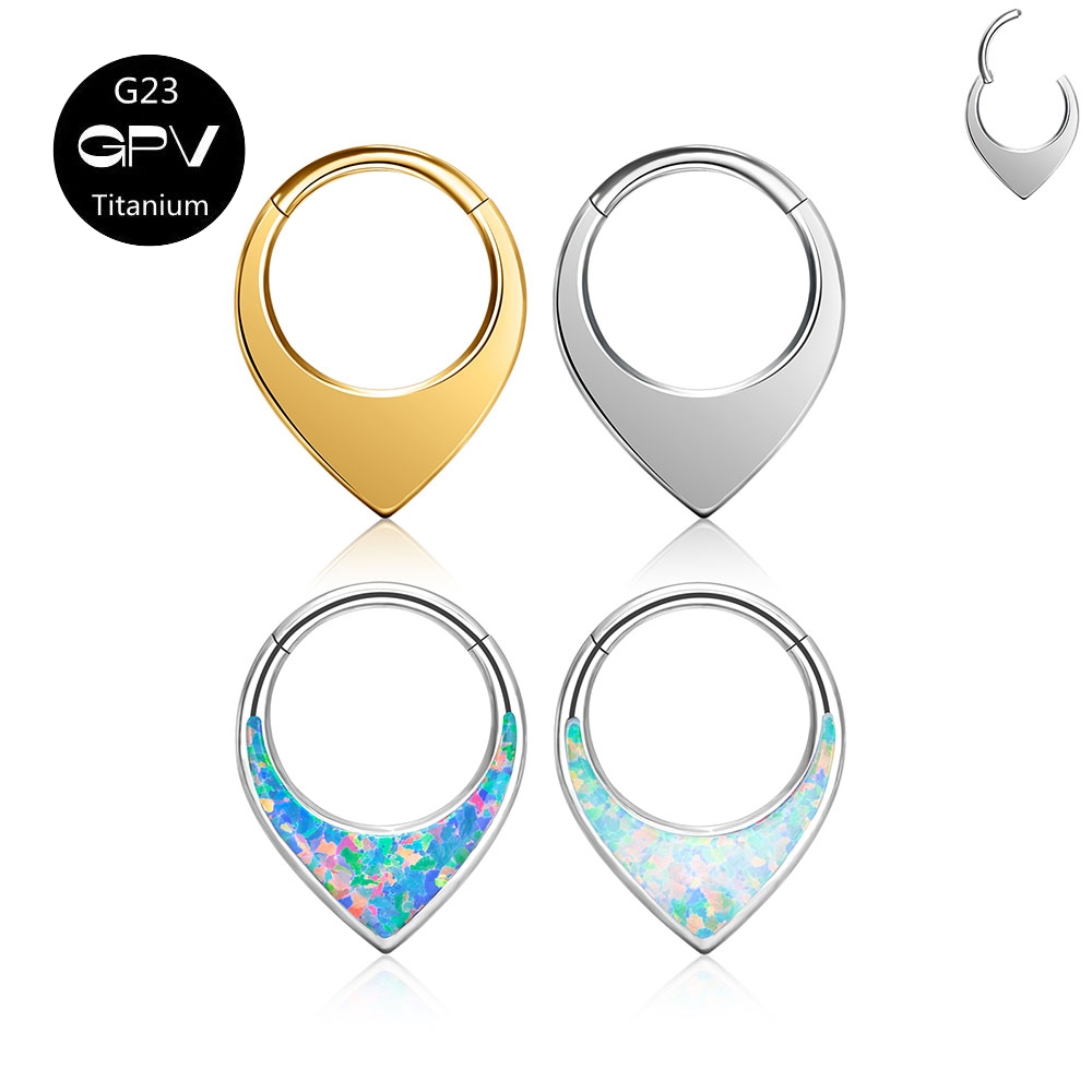 Gota de água Opal nariz anel,  - Body Jewelry Manufacturers avaliação e preço