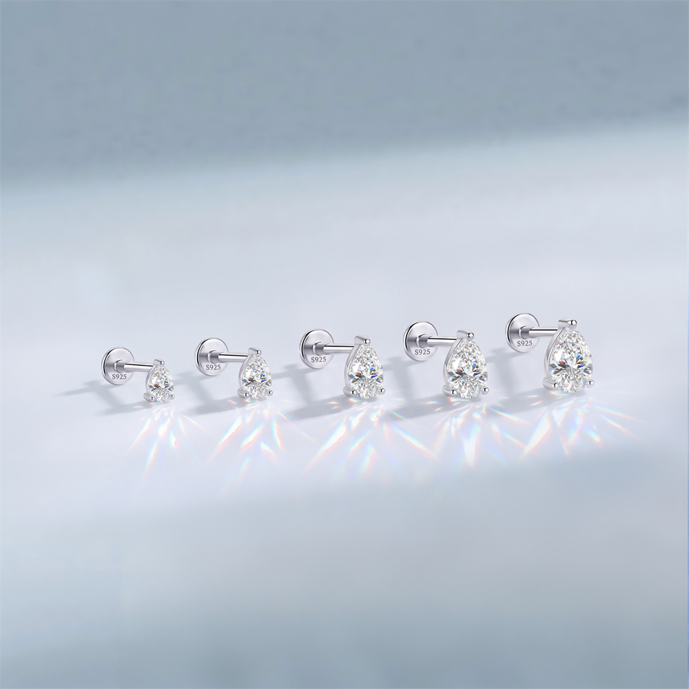 Brinco Clássico de Moissanite  - Body Jewelry Quality avaliação e preço