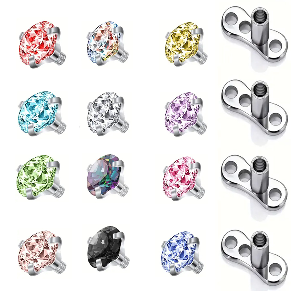 16 peças de âncora dérmica de  - Dermal Anchor Top avaliação e preço
