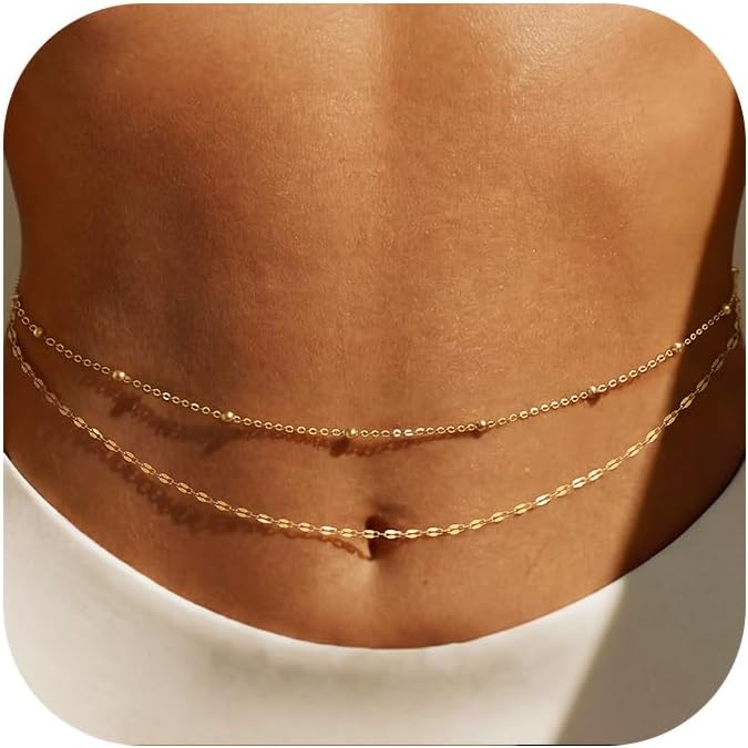 Cinto de Corrente Dourada 14K  - Body Jewelry In Bulk avaliação e preço