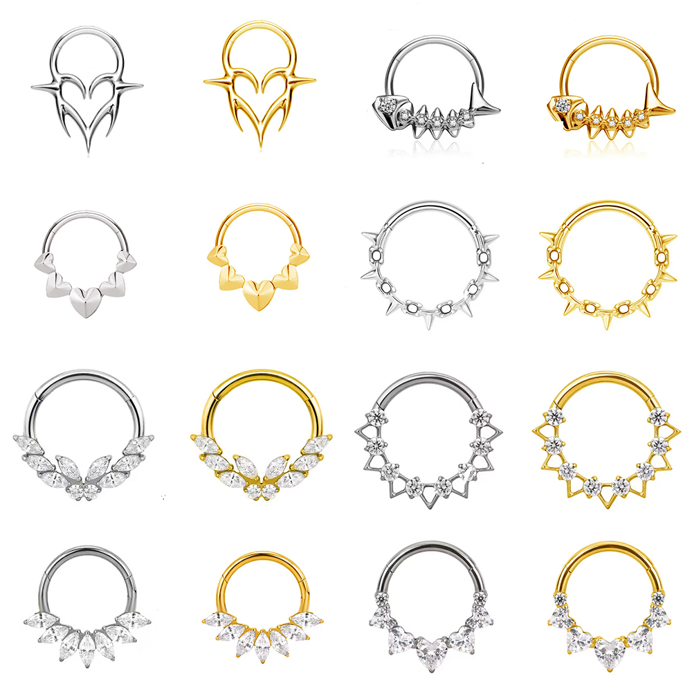 Anel de argola de titânio g23, - Rook Curved Barbell avaliação e preço
