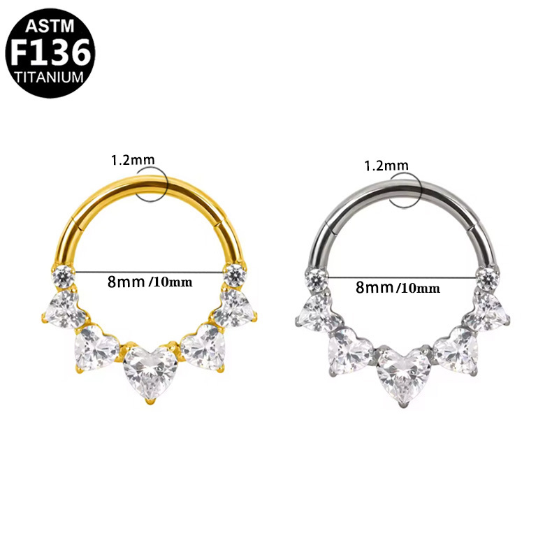 Anel de argola de titânio g23, - Rook Curved Barbell avaliação e preço